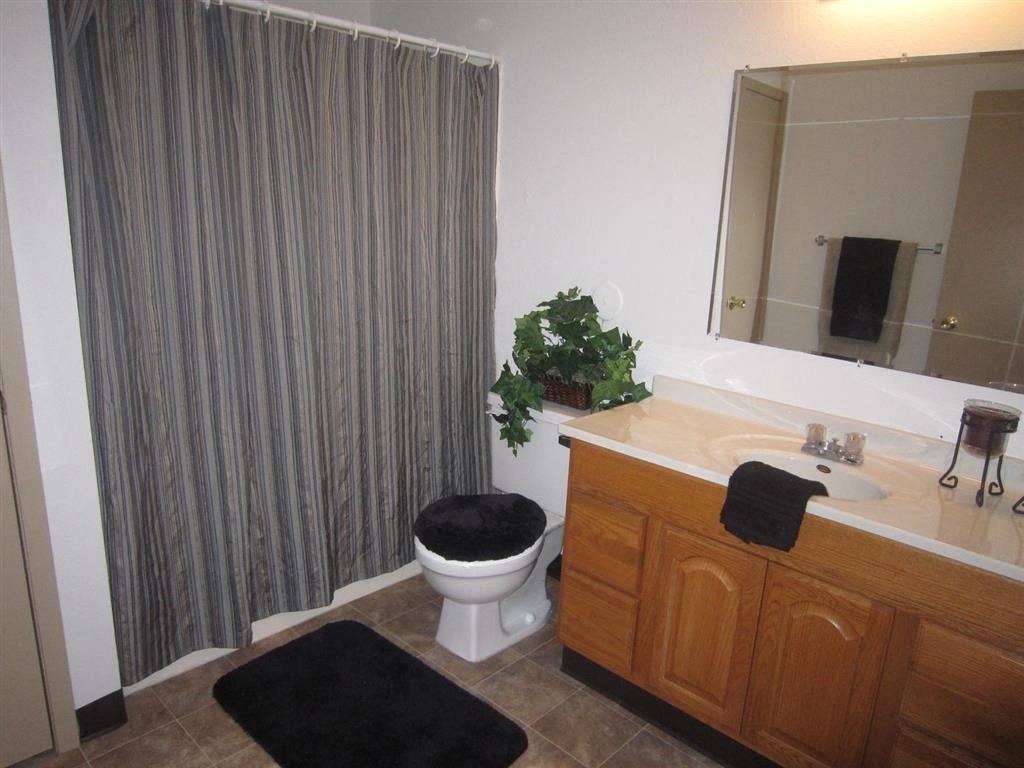 a bathroom with a toilet a sink and a mirror