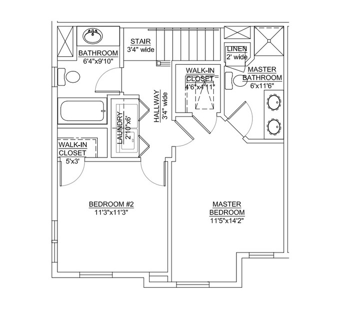 a floor plan of a two story house with a garage
