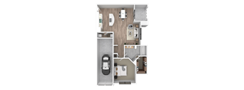 the bedroom floor plan of a 2100 sq ft house