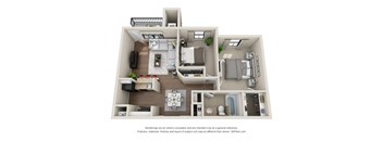 a floor plan of a 1 bedroom apartment with a bathroom and a balcony