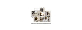 a floor plan of a building with a white background