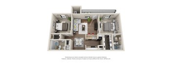 a floor plan of a 1 bedroom apartment with a bathroom and a balcony