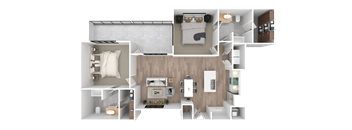 the 1122  2 bedroom floor plan  460 sq ft