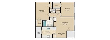 a floor plan of a small apartment
