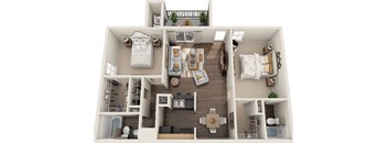a floor plan image of the crest at princeton meadows in plainsboro, nj