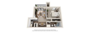 a floor plan is shown of a 1 bedroom apartment