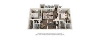 a floor plan is shown of a 1 bedroom apartment