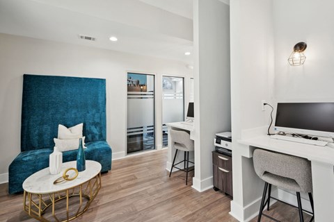 a living room with a couch and a tv