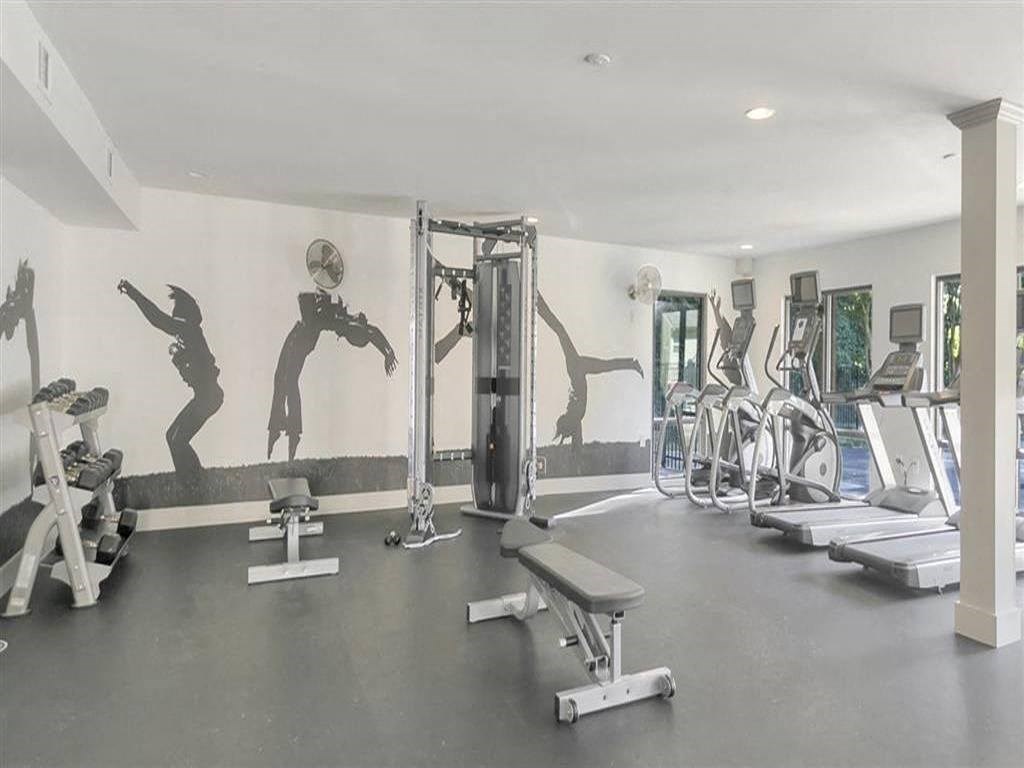 the gym at the home of person