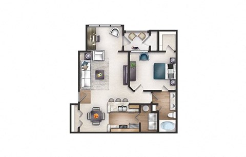 2 bedroom floor plan  apartments for rent saint louis  the residences at