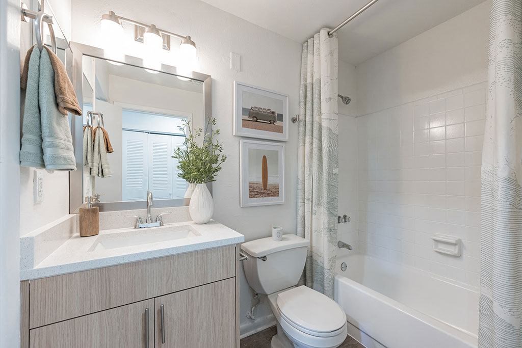 a bathroom with a sink toilet and a shower