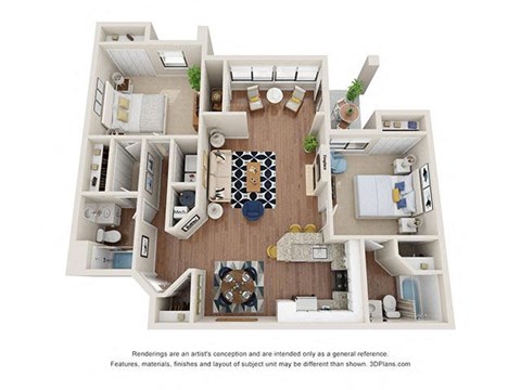 a floor plan of a house with a bedroom and a living room