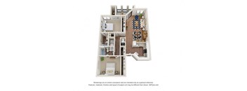 bedroom floor plan  the residences at sawmill estates apartment homes