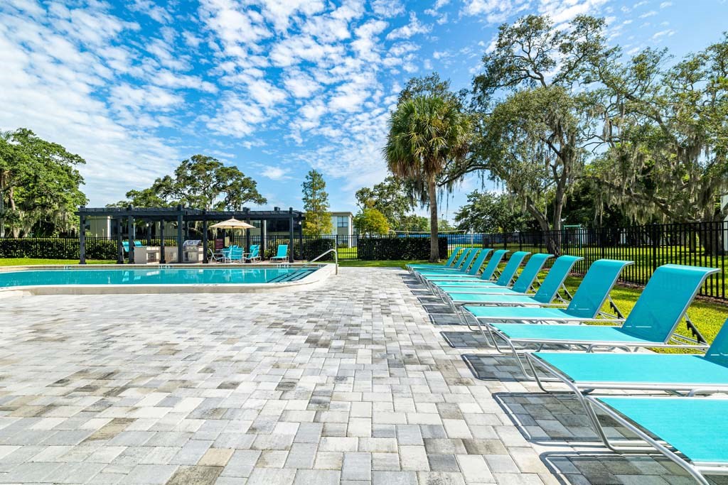 Pool Deck and Sun Chairs