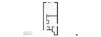 a floor plan of a 1 bedroom unit plan