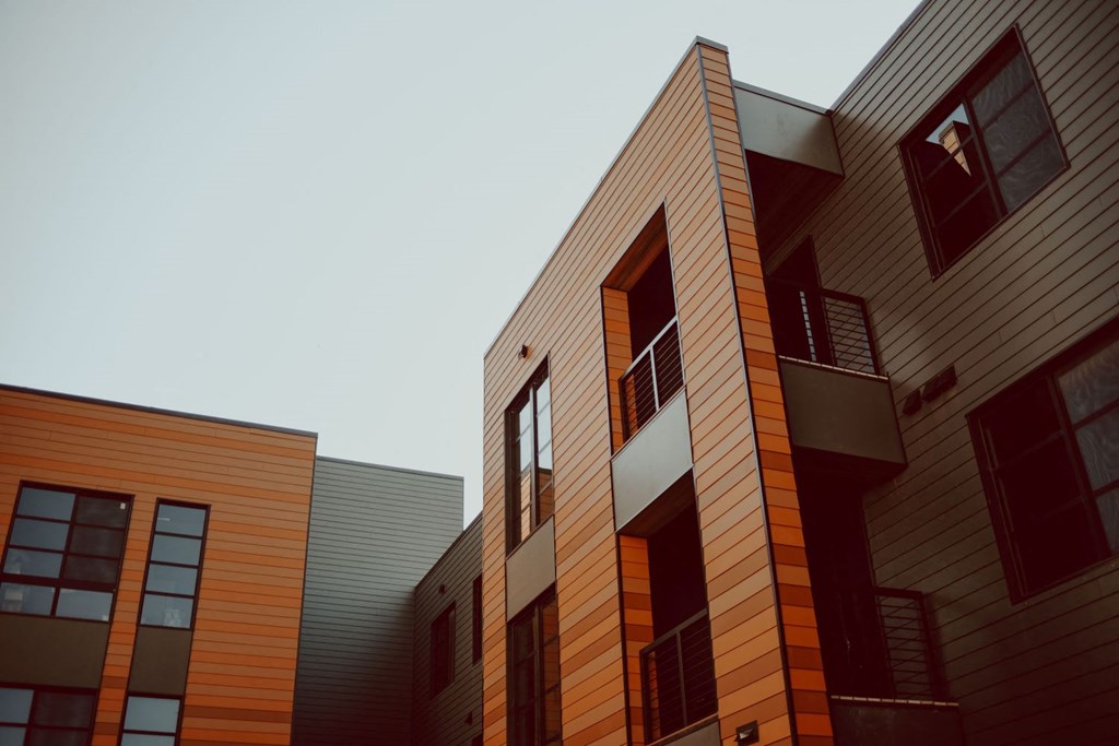 a group of buildings that are next to each other