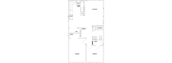 a line drawing of a floor plan of a house