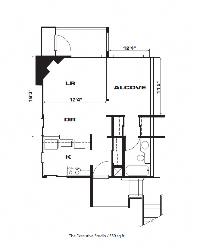 Executive Studio Apartment