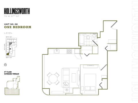 70 W 37th Street Studio-2 Beds Apartment for Rent - Photo Gallery 16