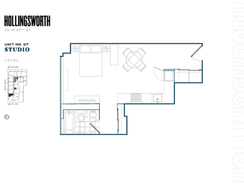 70 W 37th Street Studio-2 Beds Apartment for Rent - Photo Gallery 12