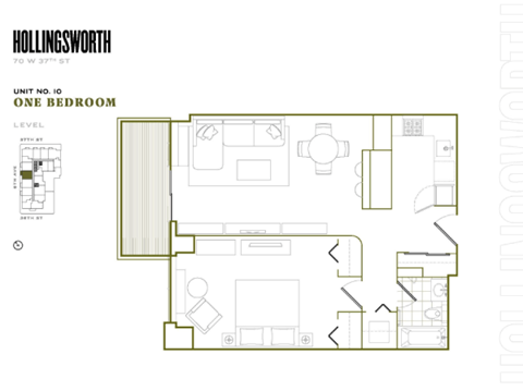 70 W 37th Street Studio-2 Beds Apartment for Rent - Photo Gallery 18