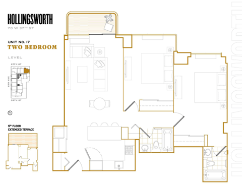 70 W 37th Street Studio-2 Beds Apartment for Rent - Photo Gallery 25