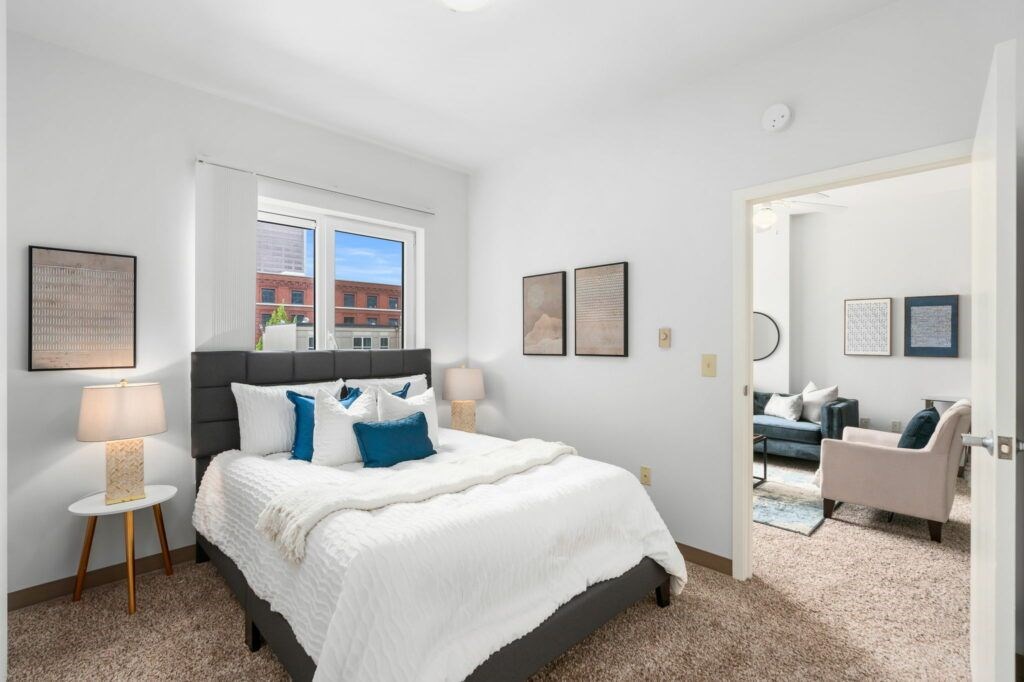 Large Bedroom at Pacific Tower Apartments, Oregon