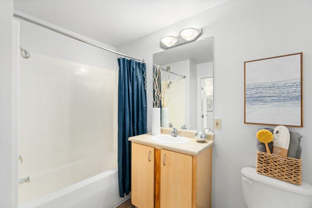 Luxurious Bathroom at Pacific Tower Apartments, Portland, OR, 97209