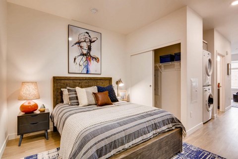 Bedroom With Closet at Holm at Sellwood, Portland