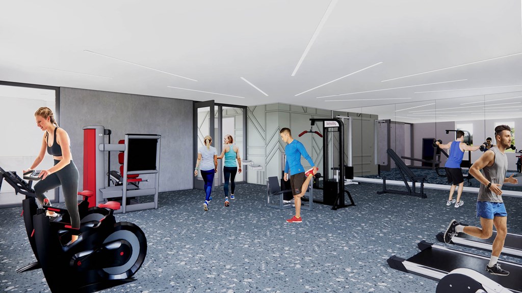 a group of people working out in a gym at Moraine, Tacoma, 98402