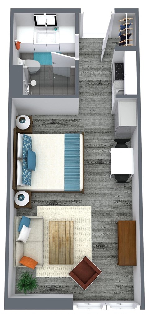 Studio C Floor Plan at Schaefer Ridge Apartments, Branson , MO