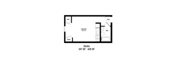 Studio Floor Plan at Moraine, Tacoma Washington