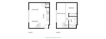 1 bed 1 bath Floor Plan at Atomic Orchard Experiment, Oregon, 97232
