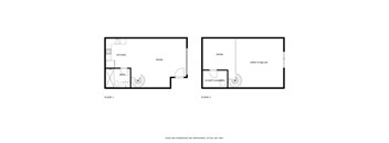 1 bed 1 bath B Floor Plan at Atomic Orchard Experiment, Portland, OR