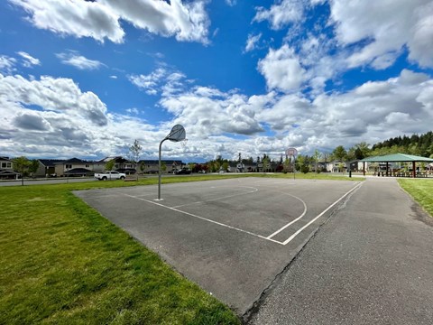 Outdoor Basketball Court at Thrive at Green Mountain, Camas, WA