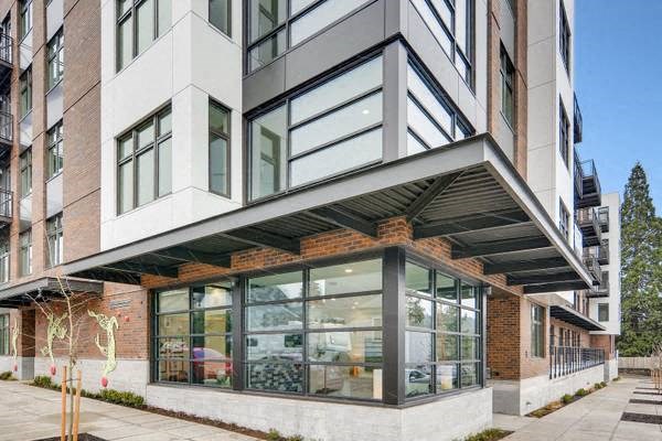 a large building with a lot of windows