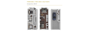 3 Bedrooms, 2.5 Bathrooms