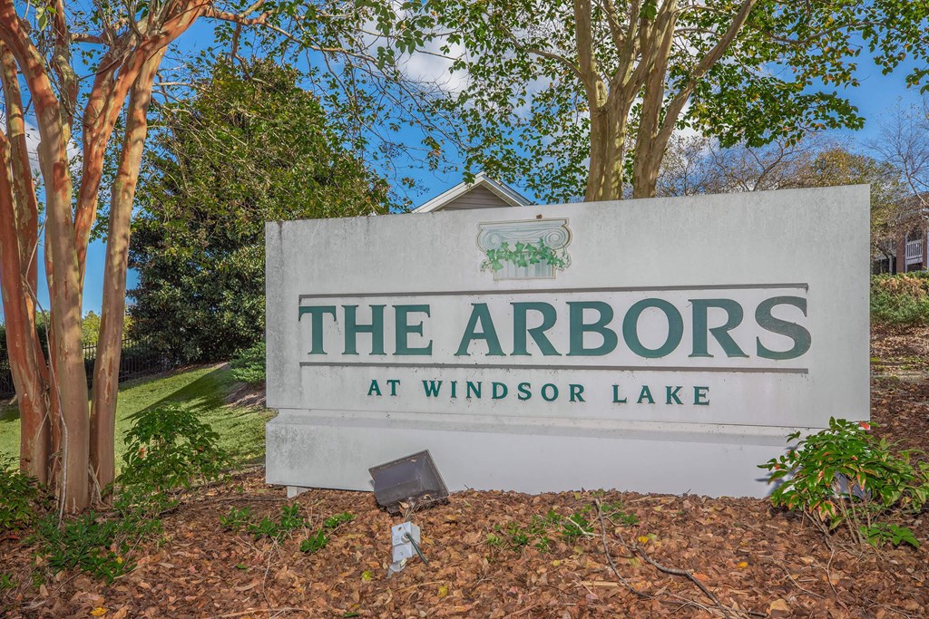 Entrance Signage at Arbors at Windsor Lake, South Carolina   