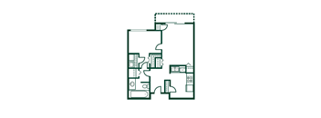 a floor plan of a house vector illustration isolated on white