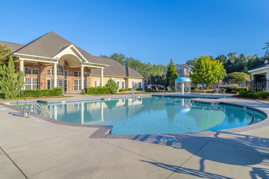 take a dip in the resort style pool at villas at houston levee west apartments