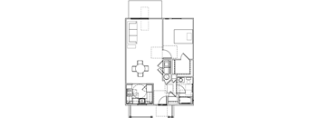 1 bed 1 bath at English Oaks Apartments, Fredericksburg, VA