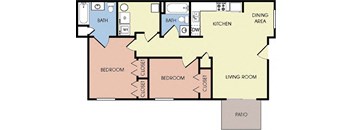 a diagram of a floor plan of a house