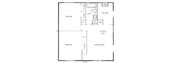 the schematic diagram of the floor plan for the small house
