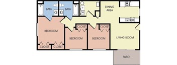 a diagram of a floor plan of a house