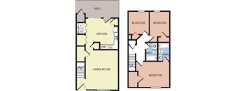 two images of a floor plan of a house