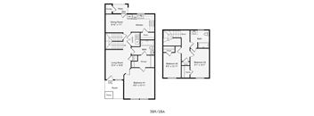 A Floor Plan of a 3 Bedroom Townhouse