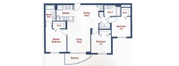 a blueprint of a floor plan of a house