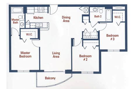 a blueprint of a floor plan of a house