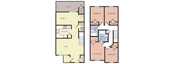 a blueprint of a floor plan of a house