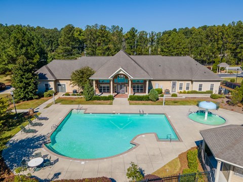 take a dip in the resort style pool